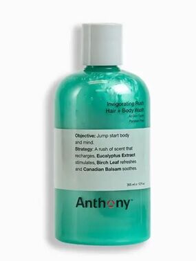 ANTHONY Invigorating Rush Hair + Body Wash 12oz BRAND NEW/SEALED